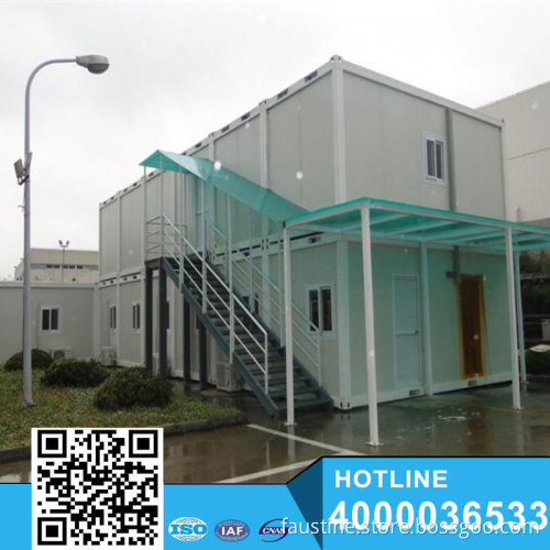 Low cost turnkey three bedrooms residential prefab duplex house